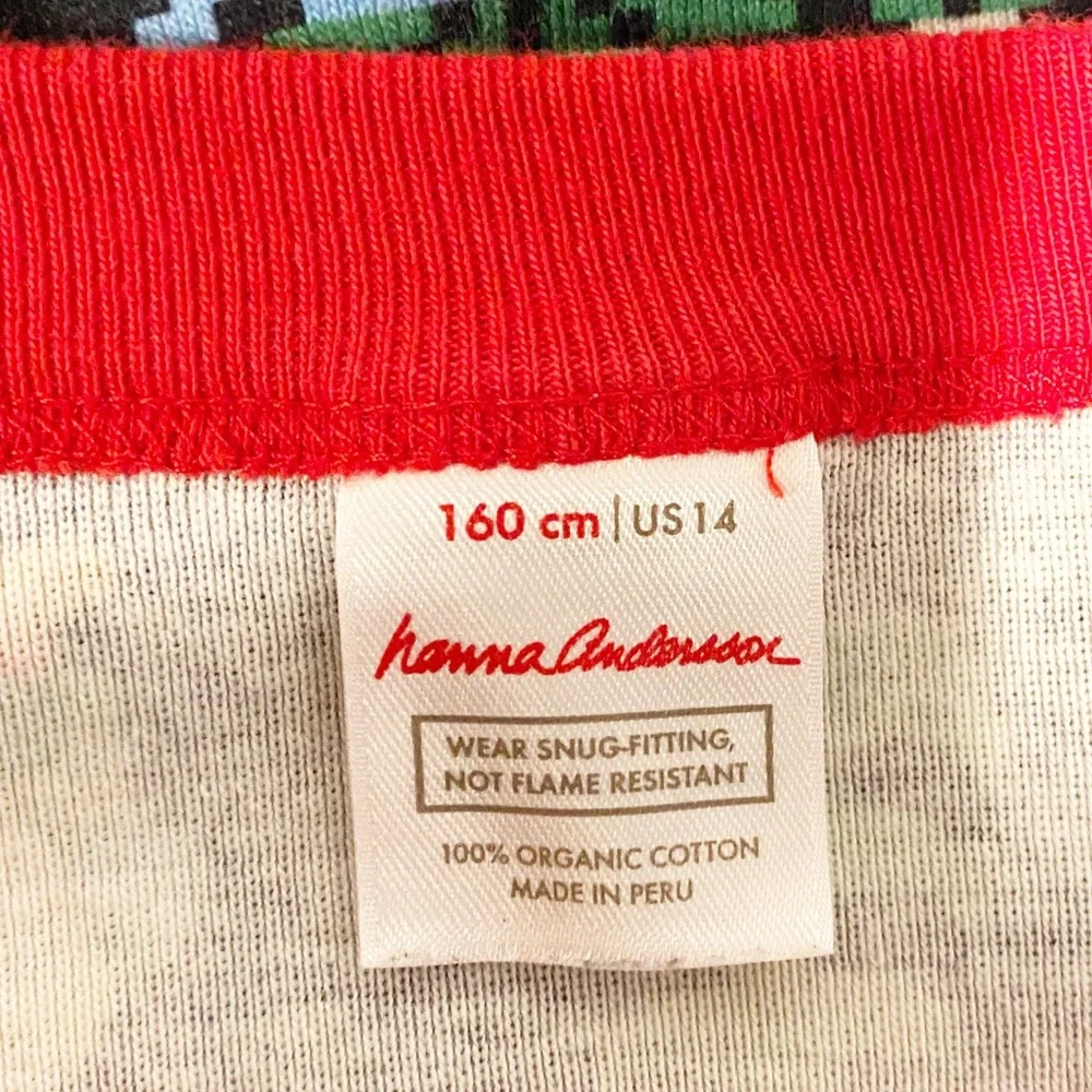 Hanna Andersson | Long John Pajama Top, Fair Isle Gnome,‎ Sz. 14